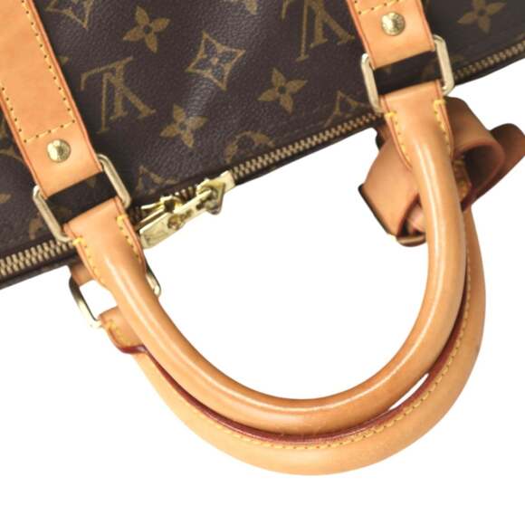 LOUIS VUITTON Authentic Brown Monogram Canvas Keepall 50 Boston Bag - Picture 15 of 16
